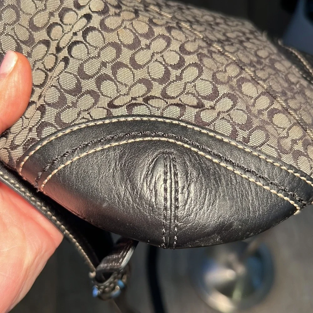 Coach Black and Gray Crossbody Bag